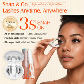 LASHVIEW Magnetic Eyelashes with lash clip and mirror