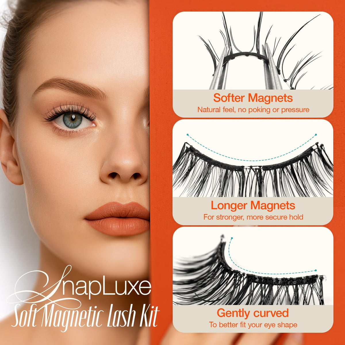 LASHVIEW Magnetic Eyelashes with natural look