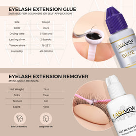 LASHVIEW practice eyelashes and under eye pads