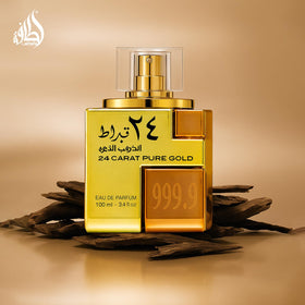 Lattafa 24 Carat Pure Gold Eau De Parfum back view