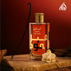 Lattafa Ameer Al Oud Intense bottle close-up