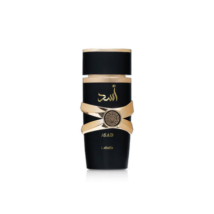 Lattafa Asad Premium Oud and Musk Eau de Parfum 100 ml front view
