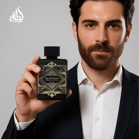 Lattafa Bade'e Al Oud Eau de Parfum 3.4oz with fragrance notes