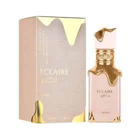 Lattafa Eclaire Eau de Parfum bottle side view