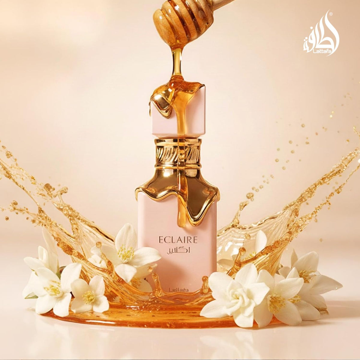 Lattafa Eclaire Eau de Parfum close-up of cap