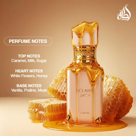 Lattafa Eclaire Eau de Parfum packaging