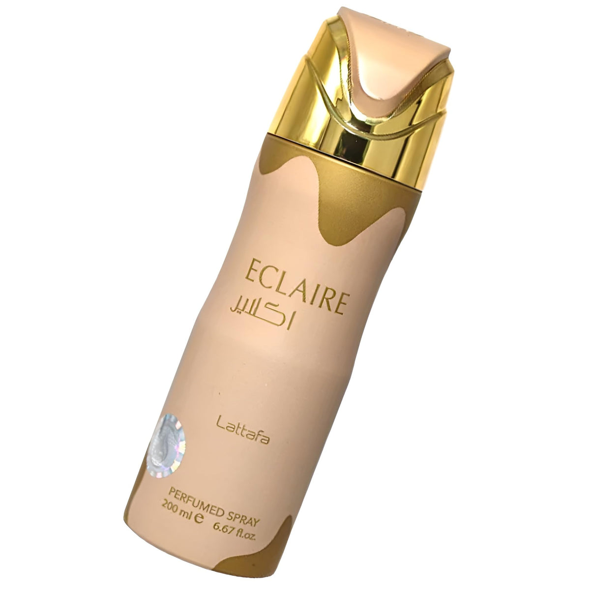 Lattafa Eclaire Perfumed Deodorant Spray 200ml packaging details