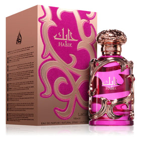 Lattafa Habik Eau de Parfum 100ml front view with elegant bottle design