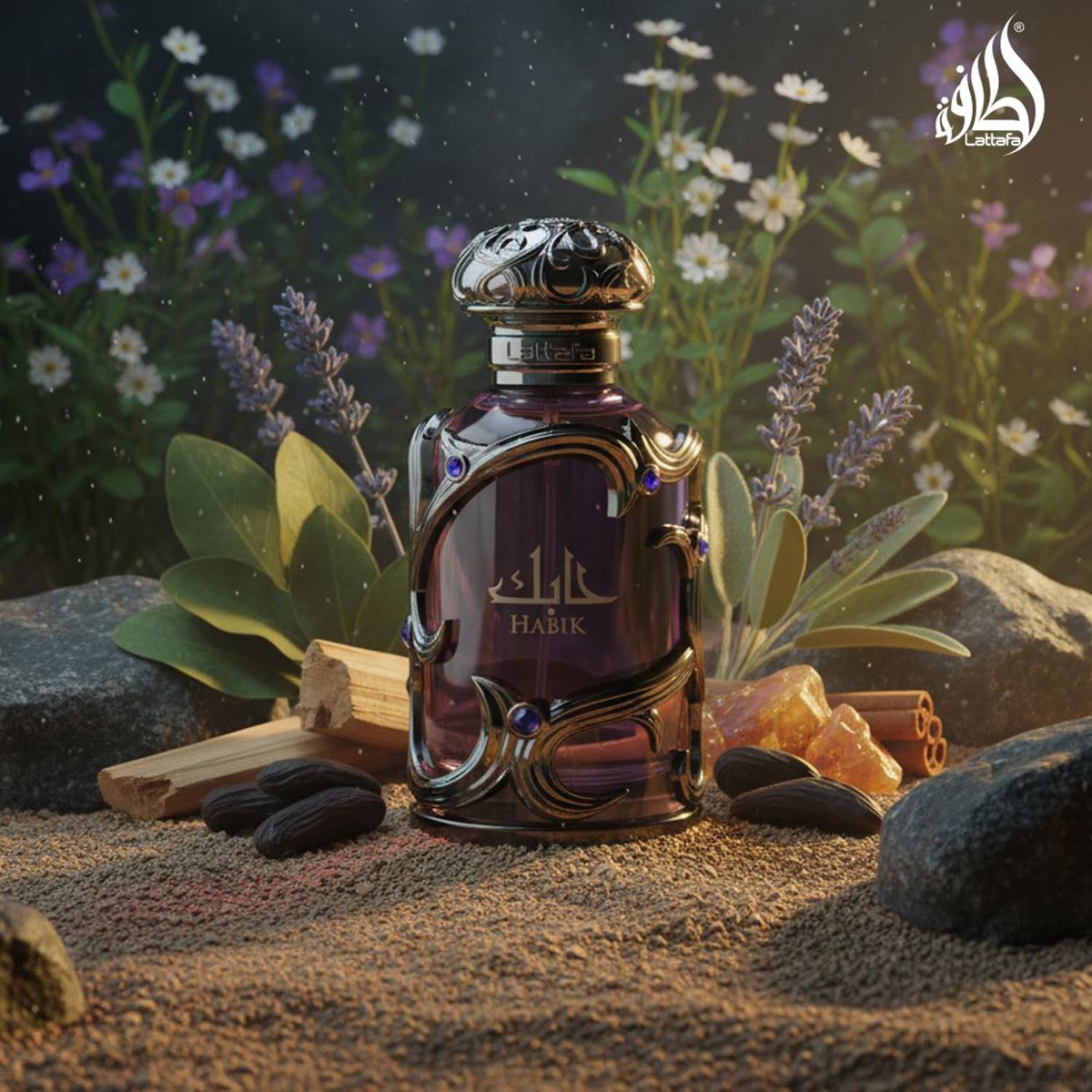 Lattafa Habik Eau de Parfum 100ml lifestyle scene