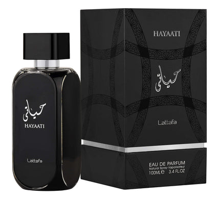 Lattafa Hayaati Eau de Parfum Spray for Men 3.4 Ounce front view