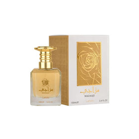 Lattafa Masaaji Eau De Parfum Spray 3.4 Ounce bottle side view