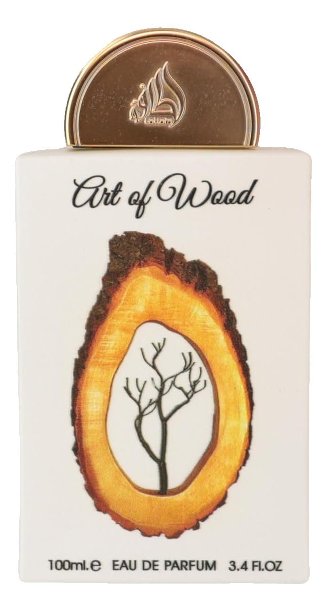 Lattafa Pride Art of Wood Eau de Parfum 100ml bottle side view