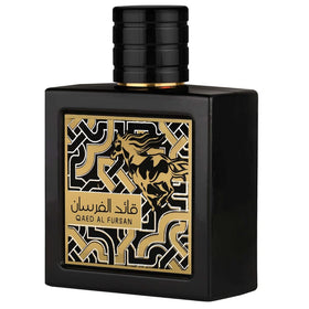 Lattafa Qaed Al Fursan Eau de Parfum bottle side view