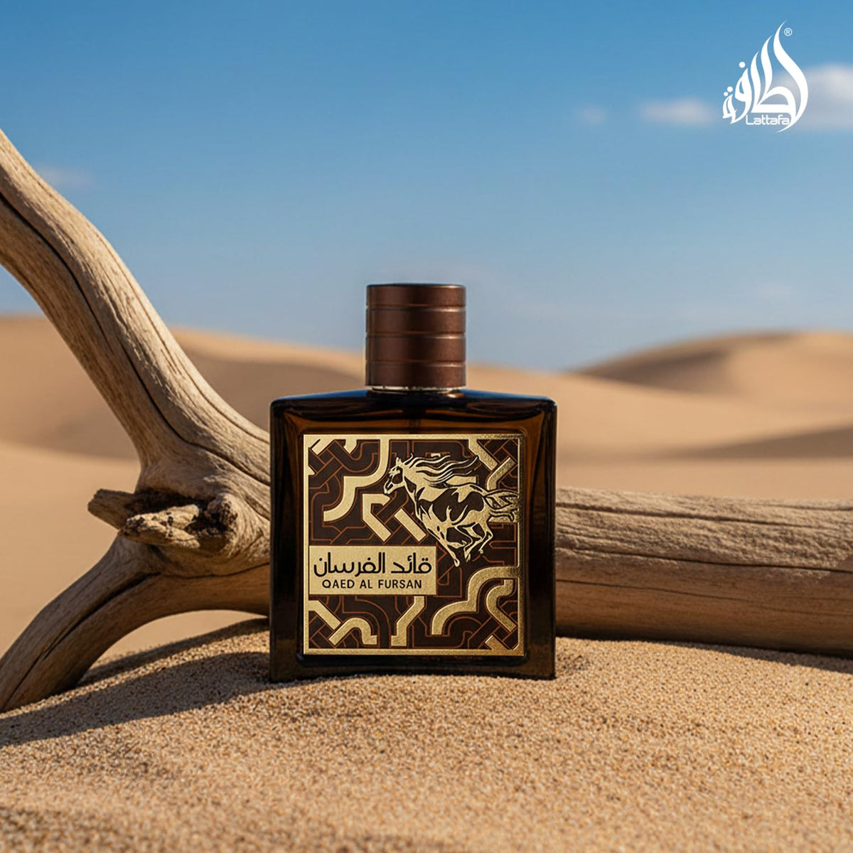 Lattafa Qaed Al Fursan Untamed fragrance display