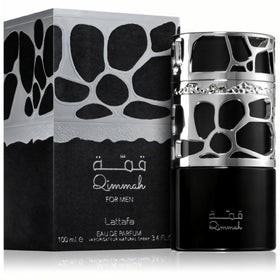 Lattafa Qimmah Eau de Parfum Spray 100ml bottle side view