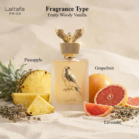 Lattafa Shaheen Gold Eau de Parfum Spray 3.4 Ounce side view