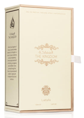 Lattafa The Kingdom Eau De Parfum Spray for Women packaging