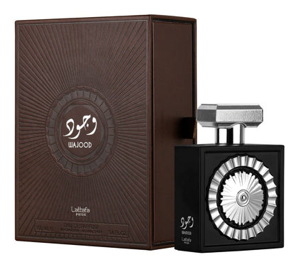 Lattafa Wajood Eau De Parfum Spray 3.4 Ounce front view