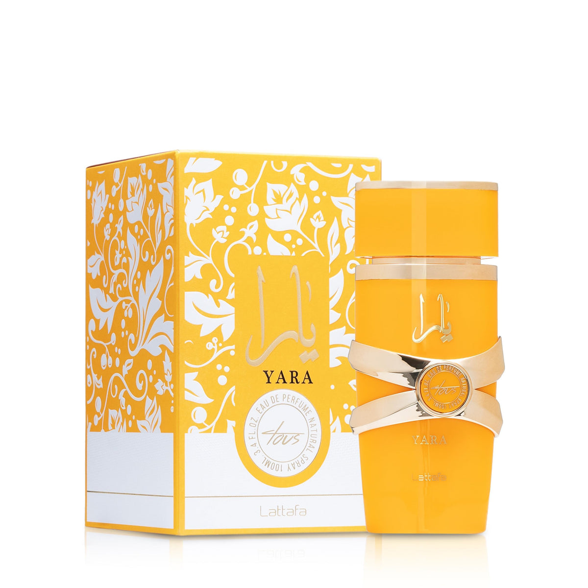 Lattafa Yara Tous Eau de Parfum side view showing label