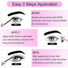 LAUBESS Lash Bond and Seal 2Pcs on a vanity table