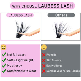 LAUBESS LASH stainless steel tweezers for lash application