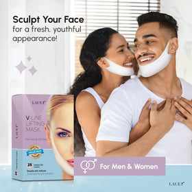 LAUER COSMETIC V Shaped Contouring Face Mask in spa setting