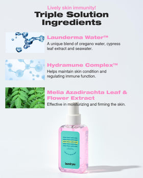 LAUNDRYOU Hydrating Jelly Mist close-up of mist application
