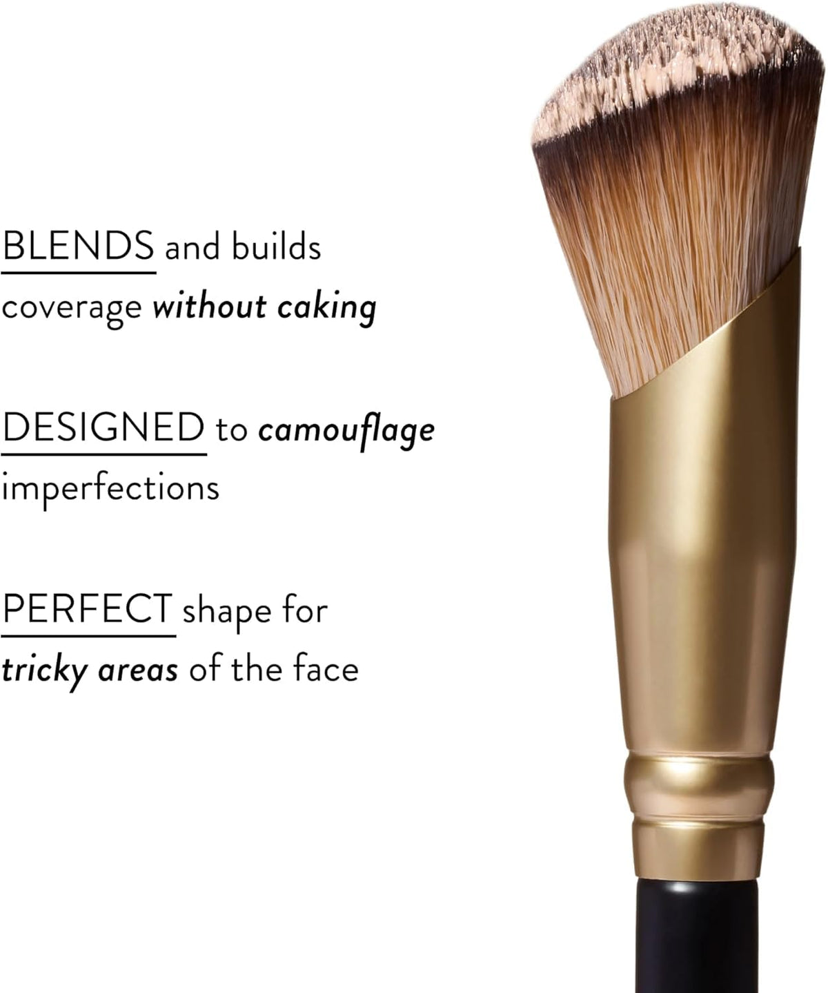 LAURA GELLER Angled Precision Concealer Brush side view