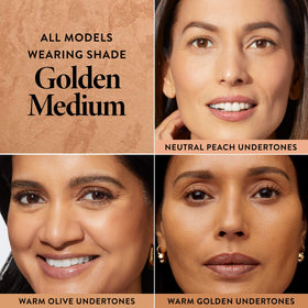 LAURA GELLER Baked Balance-n-Brighten Foundation Golden Medium close-up of texture