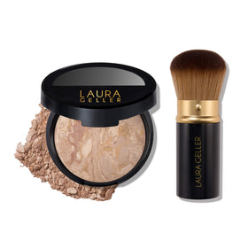 LAURA GELLER Baked Balance-n-Brighten Foundation Set, Fair front view