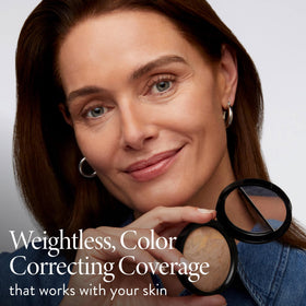 LAURA GELLER Baked Balance-n-Brighten Powder Foundation Deep on model