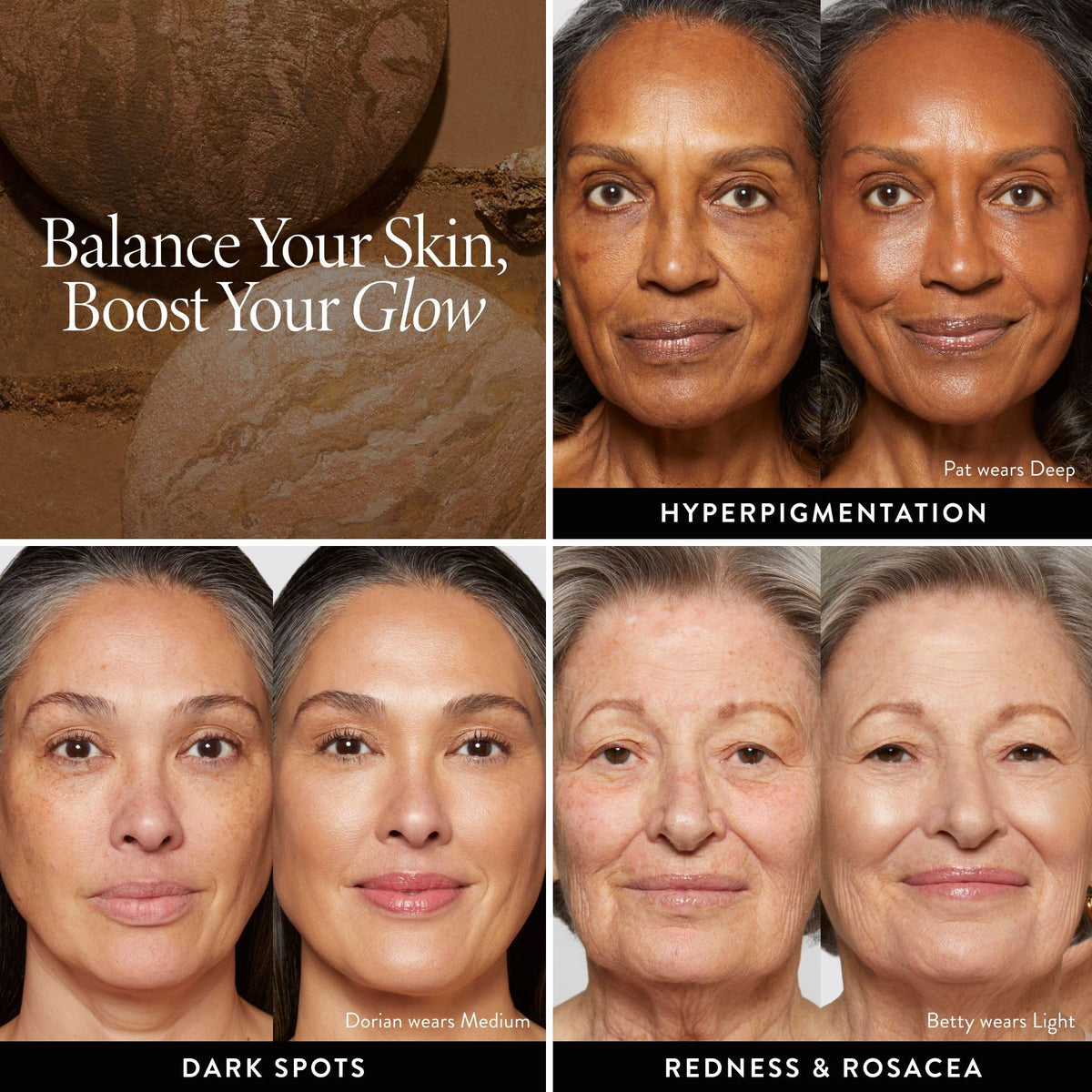 LAURA GELLER Baked Balance-n-Glow foundation in natural light