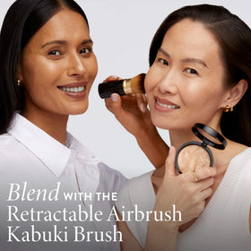 LAURA GELLER Baked Balance-N-Glow foundation on a vanity table
