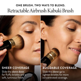 LAURA GELLER Baked Balance-n-Glow foundation on makeup vanity
