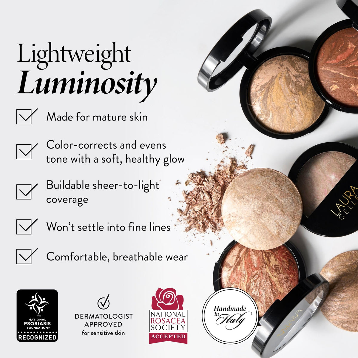 LAURA GELLER Baked Balance-n-Glow foundation texture close-up