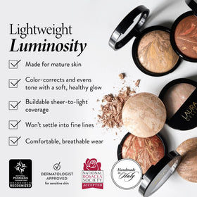 LAURA GELLER Baked Balance-n-Glow foundation texture close-up