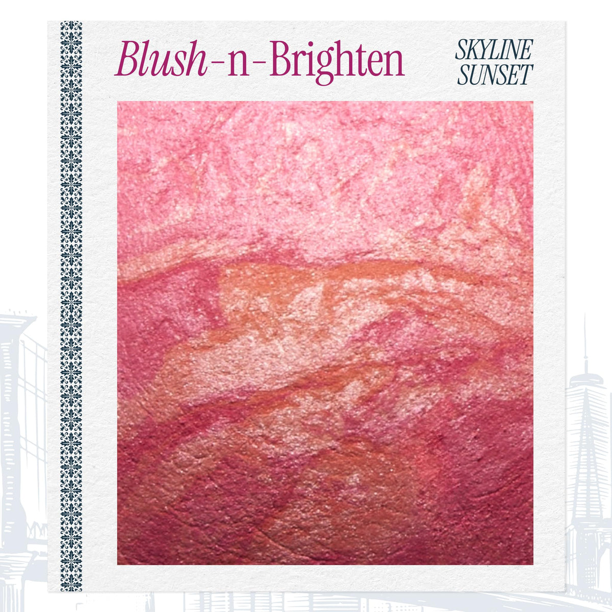 LAURA GELLER Baked Blush-n-Brighten Skyline Sunset with blush brush