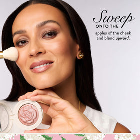 LAURA GELLER Baked Blush-n-Brighten with makeup brush