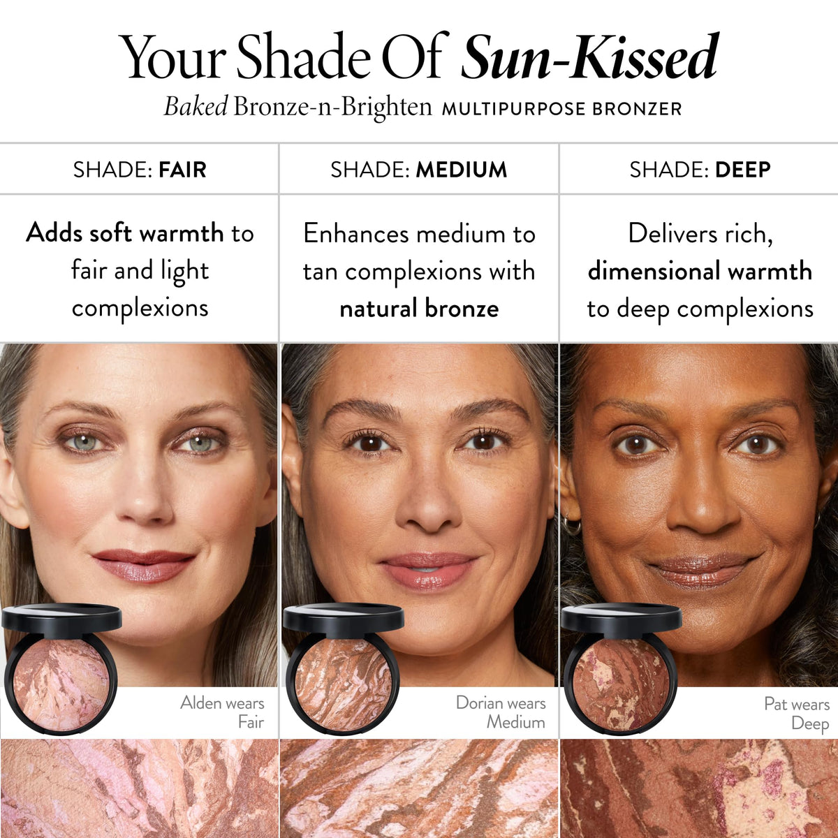 LAURA GELLER Baked Bronze-N-Brighten Bronzer Powder in use during makeup application