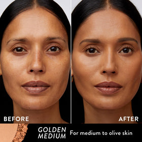 LAURA GELLER Baked Double Take Powder Foundation Golden Medium packaging