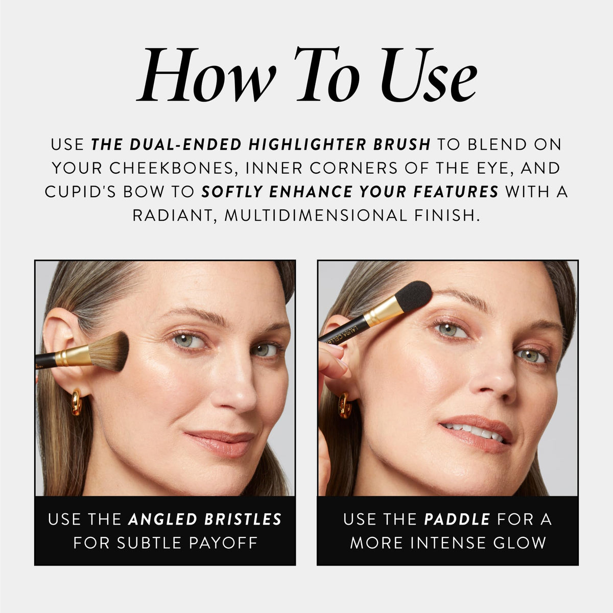 LAURA GELLER Baked Marbleized Highlighter swatch on skin
