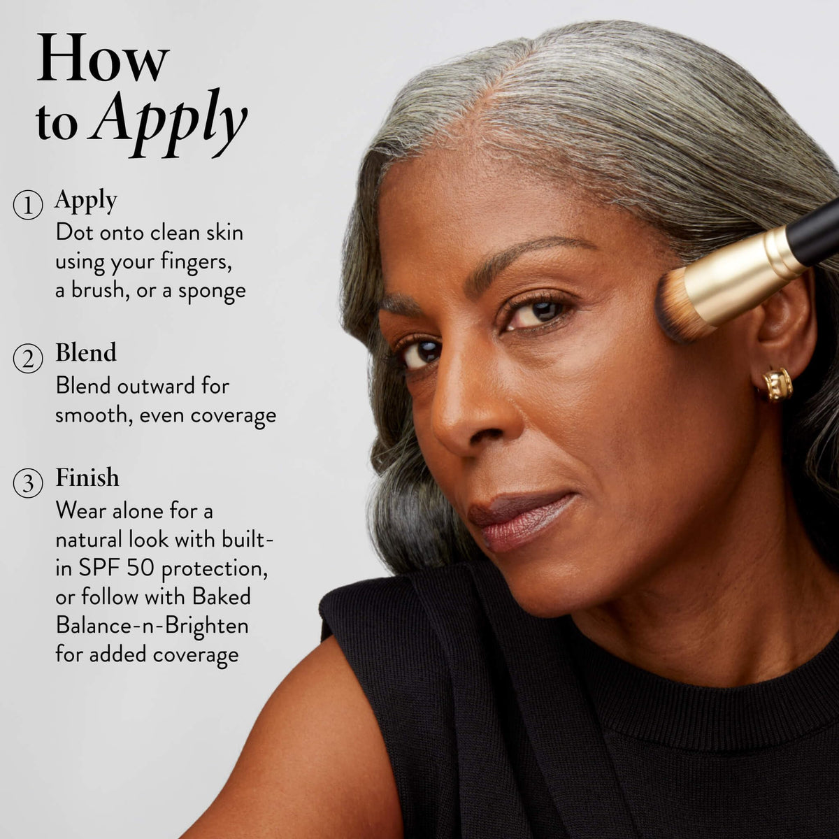LAURA GELLER Better Than Block Foundation SPF 50+ Golden application brush