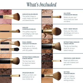 LAURA GELLER Brush Vault close-up of vegan bristles