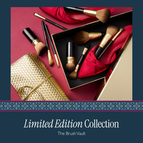 LAURA GELLER Brush Vault set of brushes arranged neatly