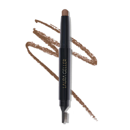 LAURA GELLER Define-n-Tame Brow Lifting Stick Medium Brown front view