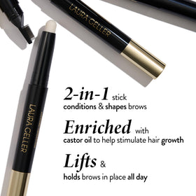 LAURA GELLER Define-n-Tame Brow Stick with brush side visible