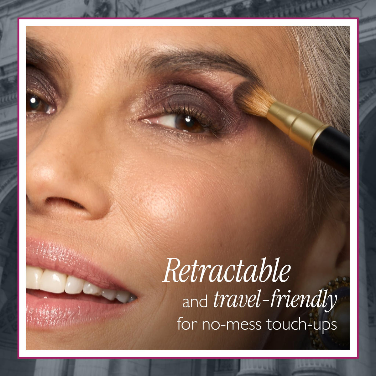 LAURA GELLER Dual-Ended Brush in travel-friendly case