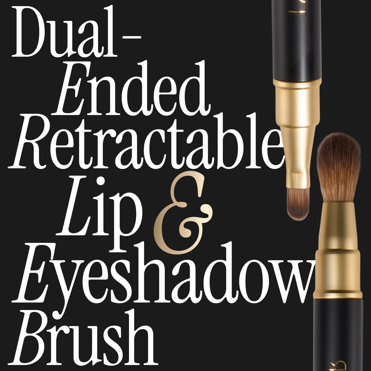 LAURA GELLER Dual-Ended Brush on makeup vanity