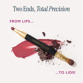 LAURA GELLER Dual-Ended Brush with lip brush extended