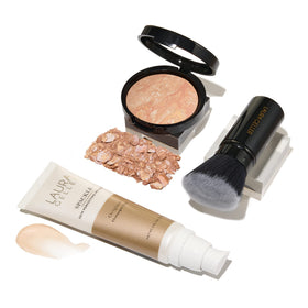 LAURA GELLER Everyday Routine Kit including primer, foundation, and brush